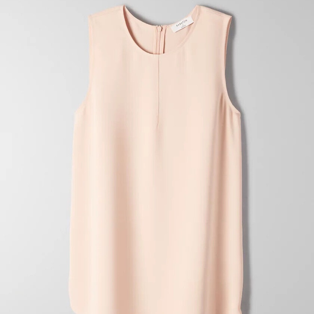Aritzia Babaton Wieland Sleeveless Blouse (AKA Sevres Blouse) XS Pink Prima
